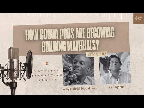 How cocoa pods are becoming building materials | Material Innovation Center